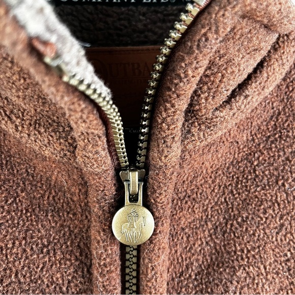 Outback Trading Company Summit Vest Mens XL Brown Fleece Sherpa Lined Western - Picture 6 of 16